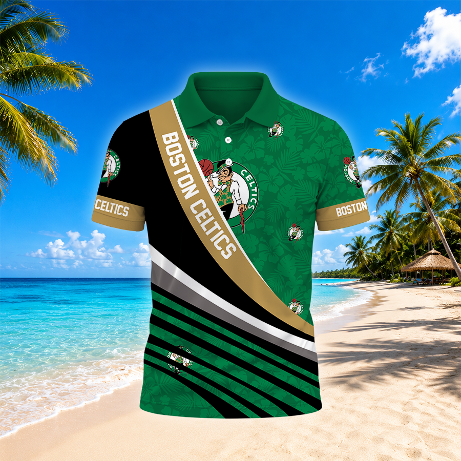 [HOT DEAL] NEW CUSTOMIZED NBA03 BCE BOSTON CELTICS POLO SHIRT