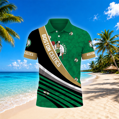 [HOT DEAL] NEW CUSTOMIZED NBA03 BCE BOSTON CELTICS POLO SHIRT