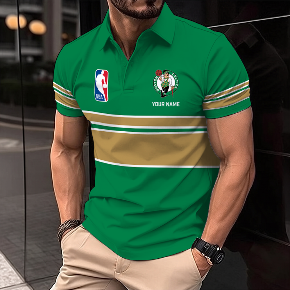 [HOT DEAL] NEW CUSTOMIZED NBA03 BCE BOSTON CELTICS POLO SHIRT