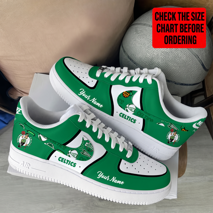 LIMITED EDITION - NEW CUSTOMIZED NBA03 BCE BOSTON CELTICS AF1 SHOES