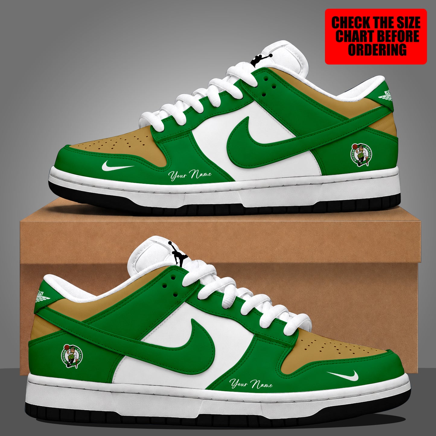 [HOT DEAL] NEW CUSTOMIZED NBA03 BCE BOSTON CELTICS DUNK LOW SHOES