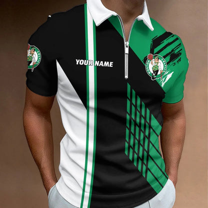 LIMITED EDITION - NEW CUSTOMIZED NBA03 BCE BOSTON CELTICS POLO SHIRT, ZIP POLO SHIRT & T-SHIRTS
