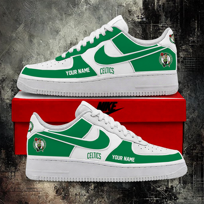 LIMITED EDITION - NEW CUSTOMIZED NBA03 BCE BOSTON CELTICS AF1 SHOES