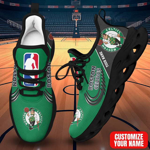 LIMITED EDITION - NEW CUSTOMIZED NBA03 BCE BOSTON CELTICS PREMIUM CLUNKY SNEAKERS