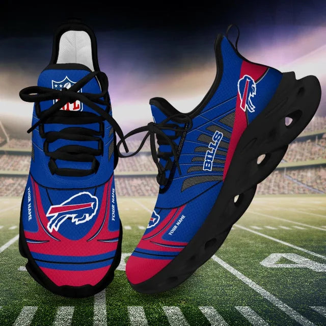 LIMITED EDITION - NEW CUSTOMIZED NFL03 BFB BUFFALO BILLS UNISEX MAX SOUL SHOES