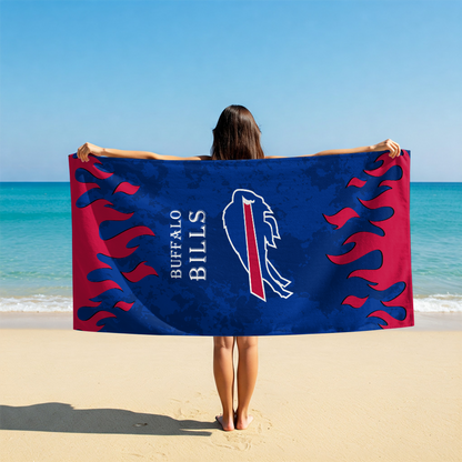 LIMITED EDITION - NEW CUSTOMIZED NFL03 BFB BUFFALO BILLS BEACH TOWEL FOR FAN