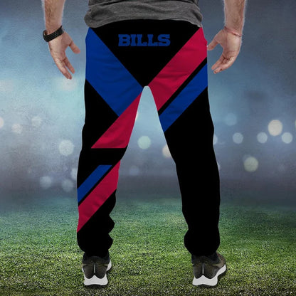 LIMITED EDITION - NEW CUSTOMIZED NFL03 BFB BUFFALO BILLS SWEATPANTS