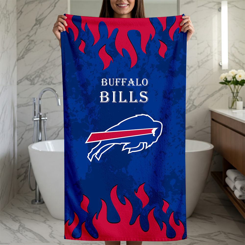 LIMITED EDITION - NEW CUSTOMIZED NFL03 BFB BUFFALO BILLS BEACH TOWEL FOR FAN