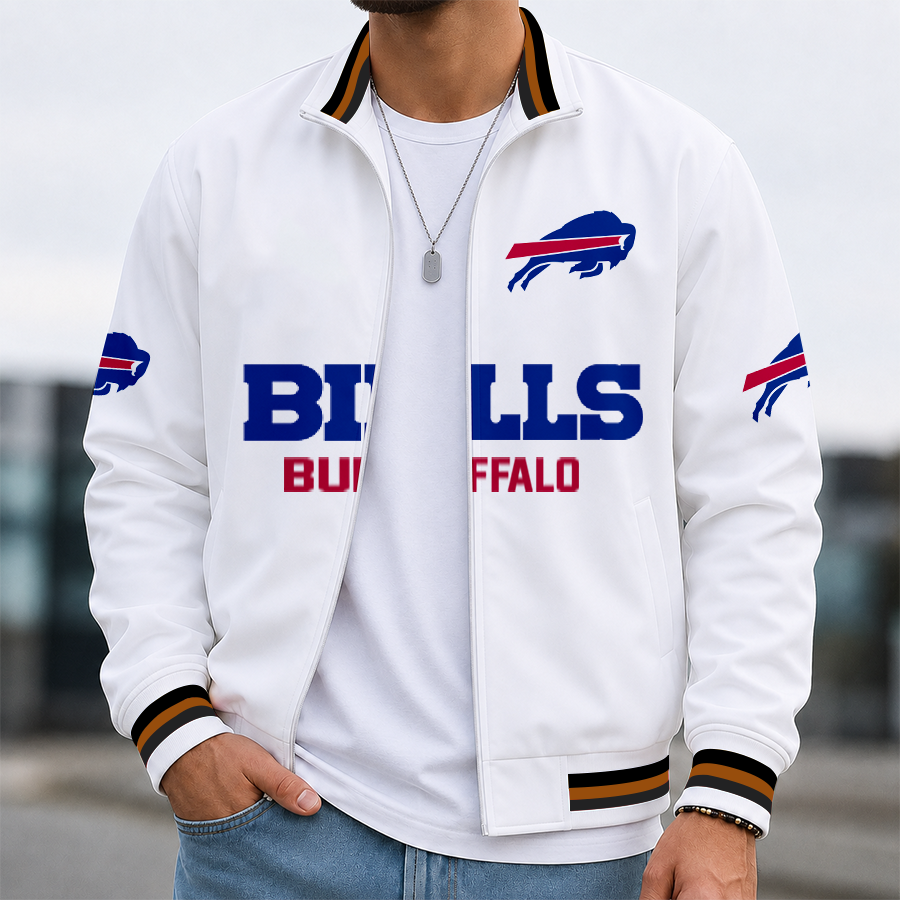 [SPECIAL OFFER] NEW CUSTOMIZED NFL03 BFB BUFFALO BILLS MEN'S CASUAL JACKET