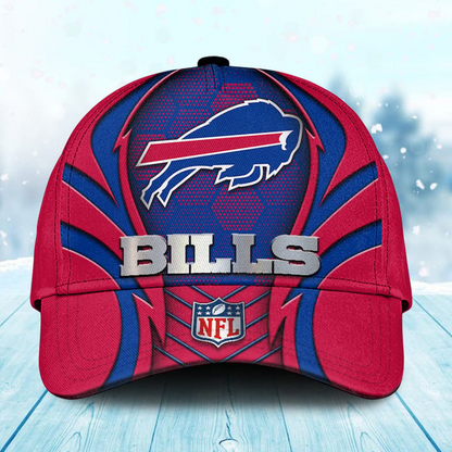 LIMITED EDITION - NEW CUSTOMIZED NFL03 BFB BUFFALO BILLS CLASSIC CAP