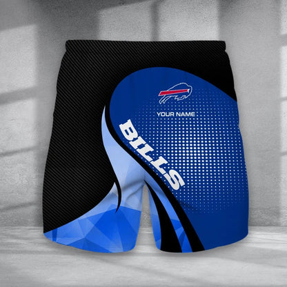 LIMITED EDITION - NEW CUSTOMIZED NFL03 BFB BUFFALO BILLS POLO, T-SHIRT & SHORT PANTS SET