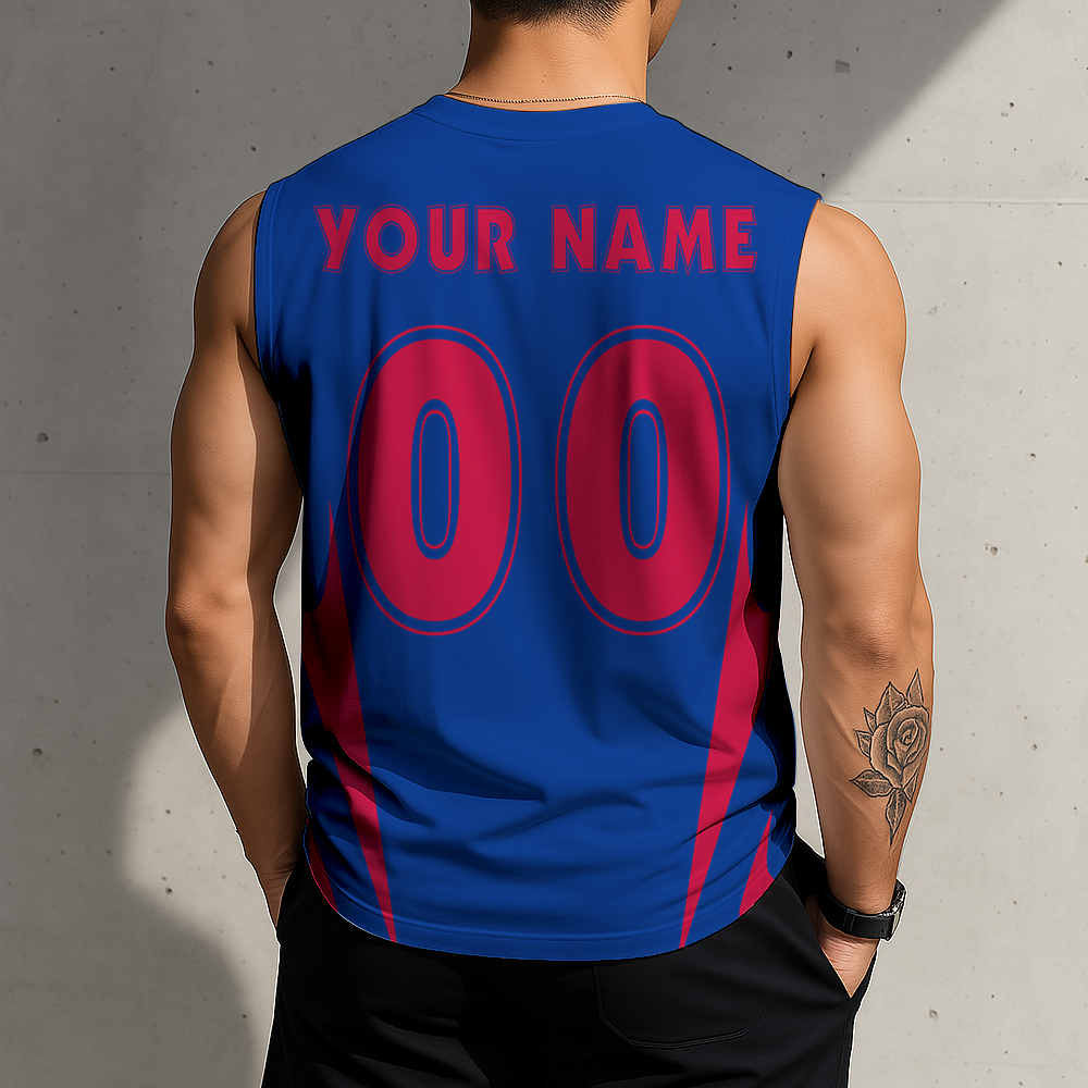 LIMITED EDITION - NEW CUSTOMIZED NFL03 BFB BUFFALO BILLS MEN'S GYM SHIRT