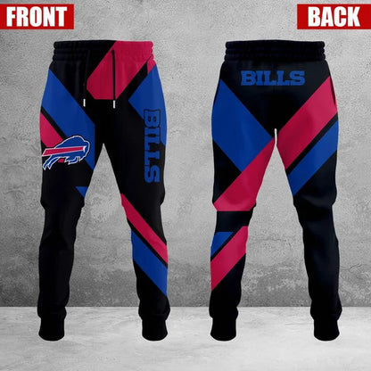 LIMITED EDITION - NEW CUSTOMIZED NFL03 BFB BUFFALO BILLS SWEATPANTS