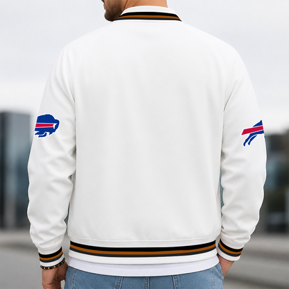 [SPECIAL OFFER] NEW CUSTOMIZED NFL03 BFB BUFFALO BILLS MEN'S CASUAL JACKET