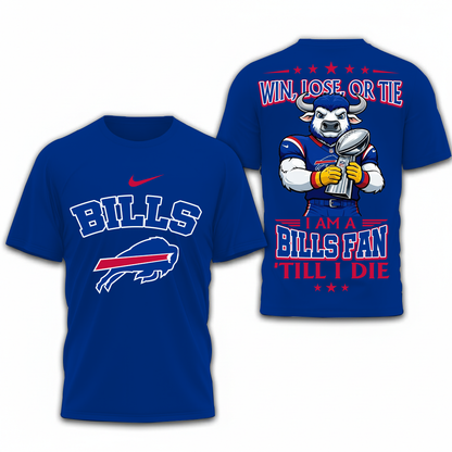 LIMITED EDITION - NEW CUSTOMIZED NFL03 BFB BUFFALO BILLS UNISEX T-SHIRT, POLO, HOODIE & JACKETS
