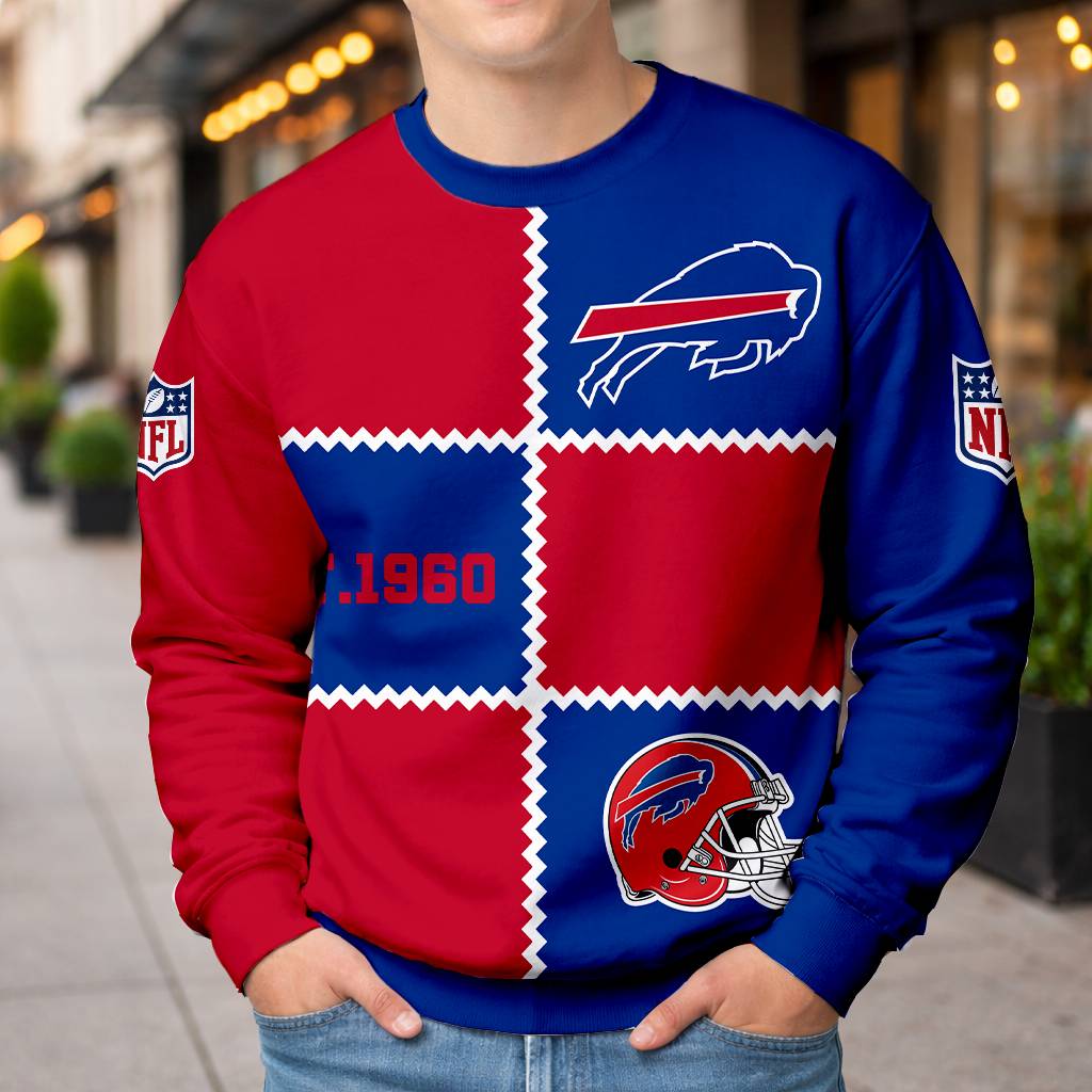 LIMITED EDITION - NEW CUSTOMIZED NFL03 BFB BUFFALO BILLS UNISEX T-SHIRT, POLO, HOODIE & JACKETS