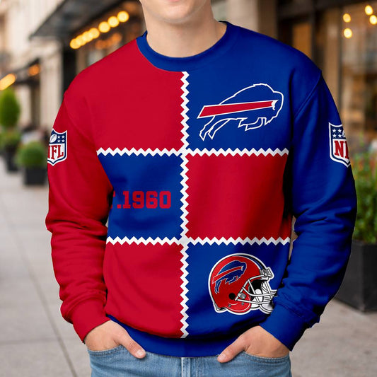 LIMITED EDITION - NEW CUSTOMIZED NFL03 BFB BUFFALO BILLS UNISEX T-SHIRT, POLO, HOODIE & JACKETS