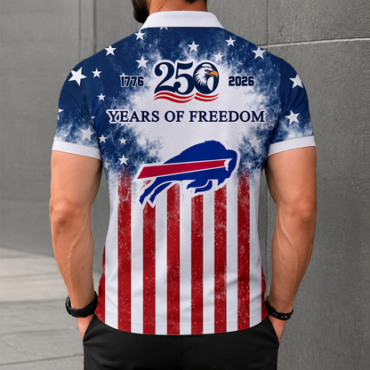 LIMITED EDITION - NEW CUSTOMIZED NFL03 BFB BUFFALO BILLS POLO SHIRT, ZIP POLO SHIRT & T-SHIRTS