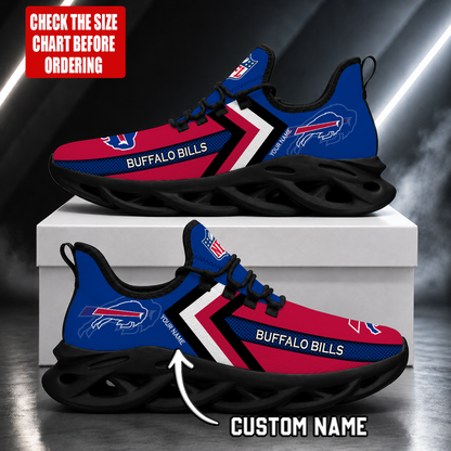 LIMITED EDITION - NEW CUSTOMIZED NFL03 BFB BUFFALO BILLS UNISEX MAX SOUL SHOES