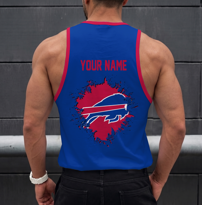 SPECIAL EDITION - NEW CUSTOMIZED NFL03 BFB BUFFALO BILLS UNISEX TANK TOP
