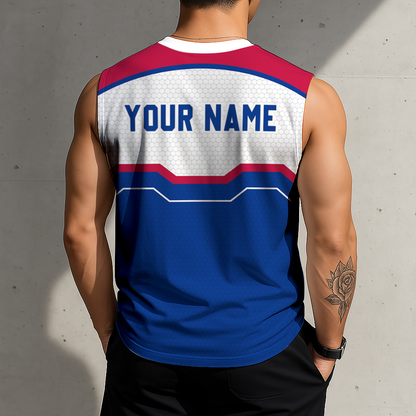 LIMITED EDITION - NEW CUSTOMIZED NFL03 BFB BUFFALO BILLS MEN'S GYM SHIRT