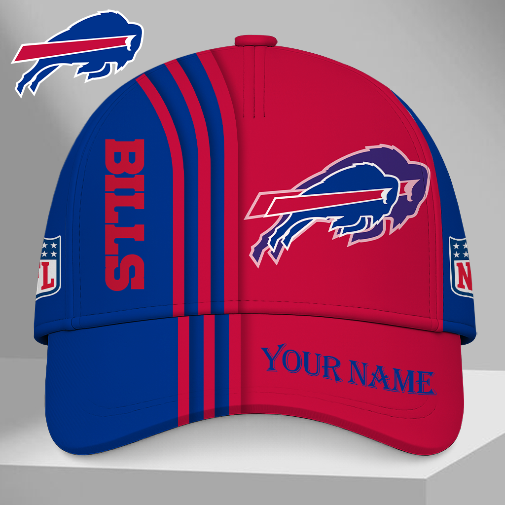 EXCLUSIVE EDITION - NEW CUSTOMIZED NFL03 BFB BUFFALO BILLS CLASSIC CAP
