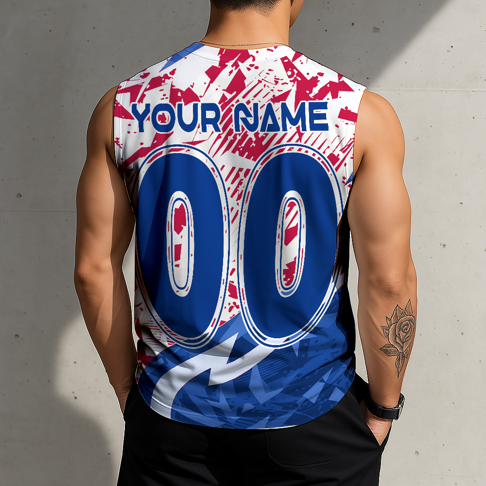 LIMITED EDITION - NEW CUSTOMIZED NFL03 BFB BUFFALO BILLS MEN'S GYM SHIRT