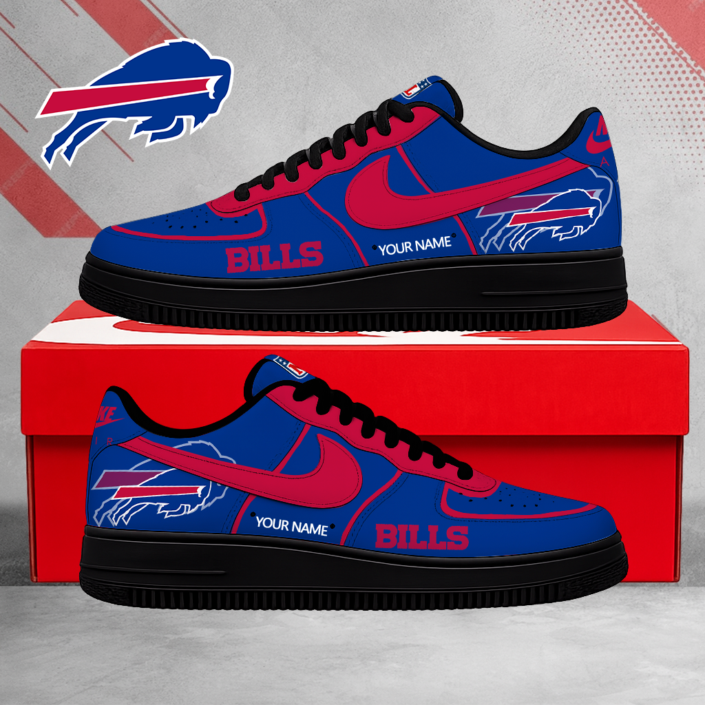 SPECIAL EDITION - NEW CUSTOMIZED NFL03 BFB BUFFALO BILLS AF1 SHOES