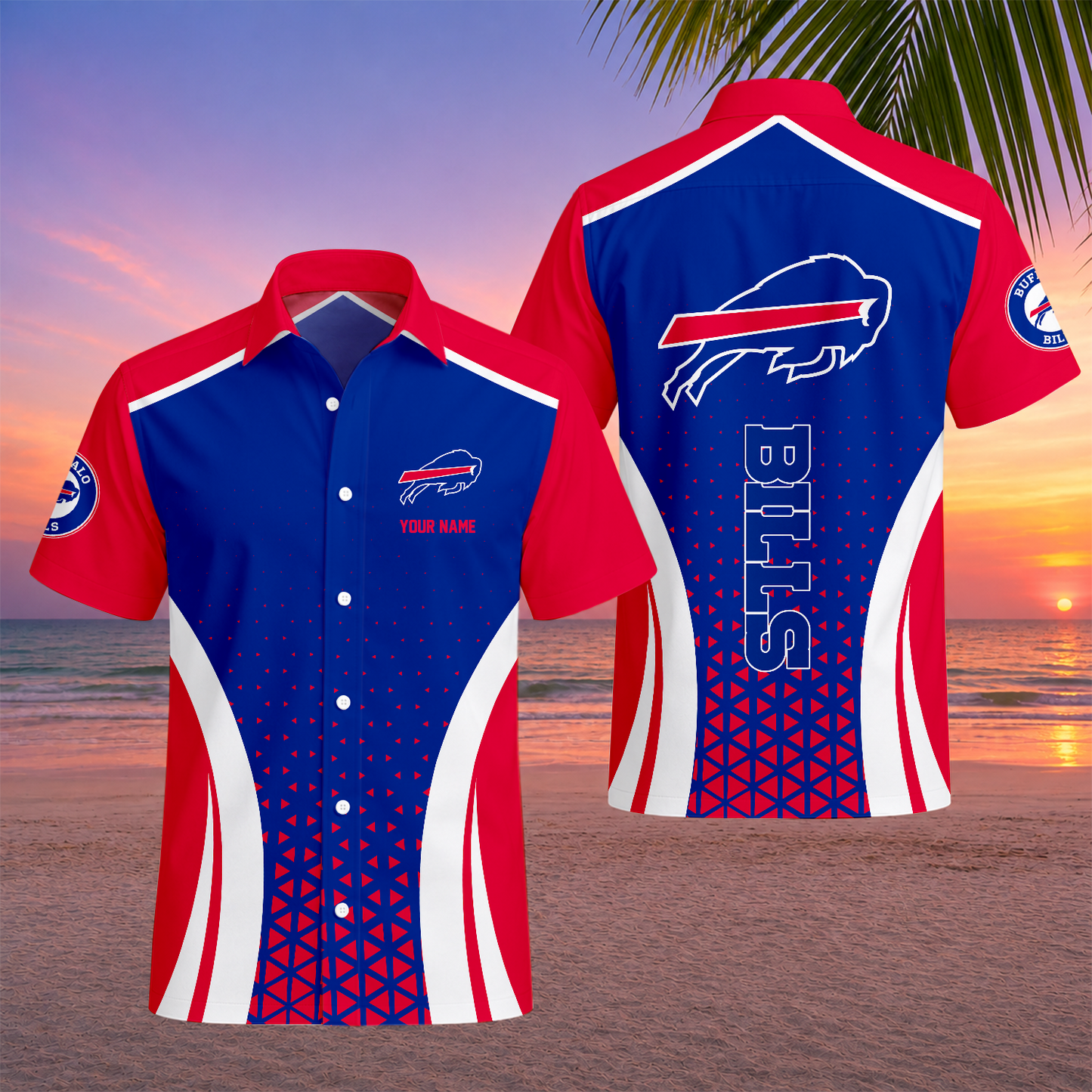 LIMITED EDITION - NEW CUSTOMIZED NFL03 BFB BUFFALO BILLS UNISEX HAWAIIAN SHIRT