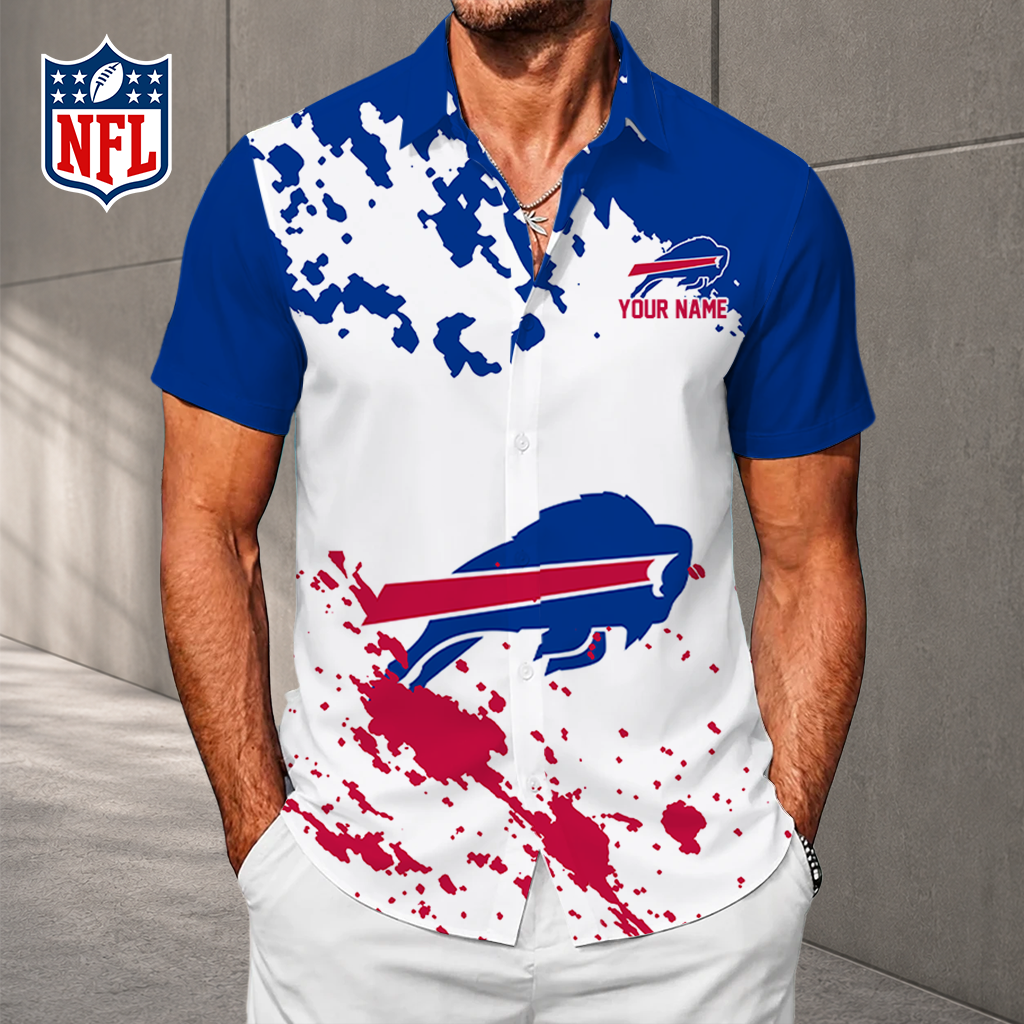 LIMITED EDITION - NEW CUSTOMIZED NFL03 BFB BUFFALO BILLS UNISEX HAWAIIAN SHIRT