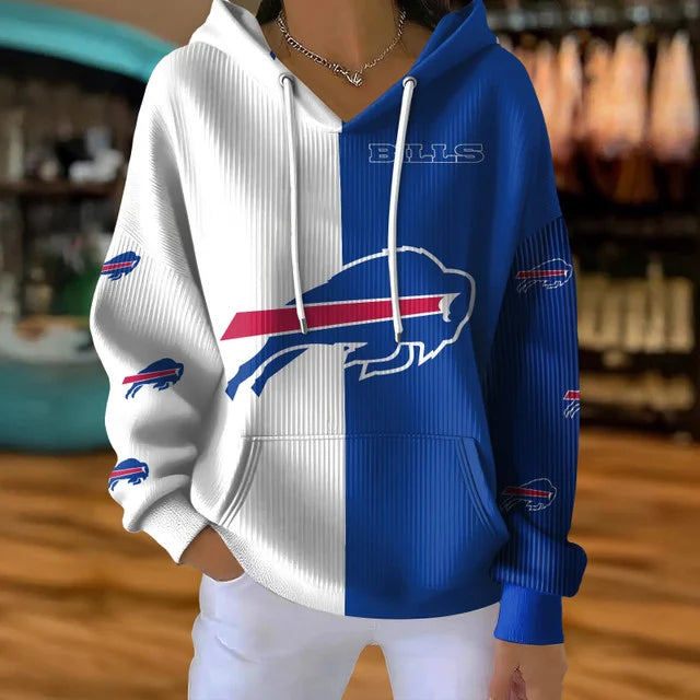 [SPECIAL OFFER] NEW CUSTOMIZED NFL03 BFB BUFFALO BILLS RIBBED HOODIE & SWEATSHIRT