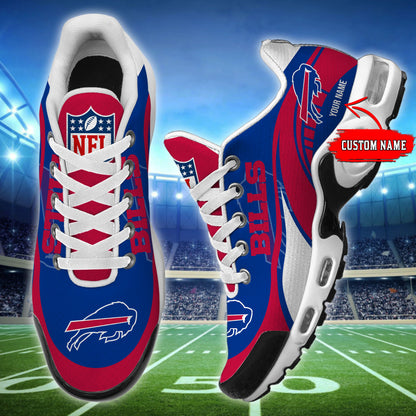 LIMITED EDITION - NEW CUSTOMIZED NFL03 BFB BUFFALO BILLS AIR MAX PLUS SNEAKERS