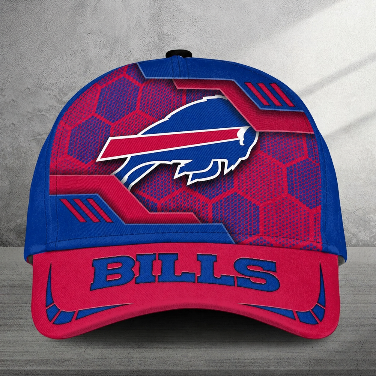 LIMITED EDITION - NEW CUSTOMIZED NFL03 BFB BUFFALO BILLS CLASSIC CAP