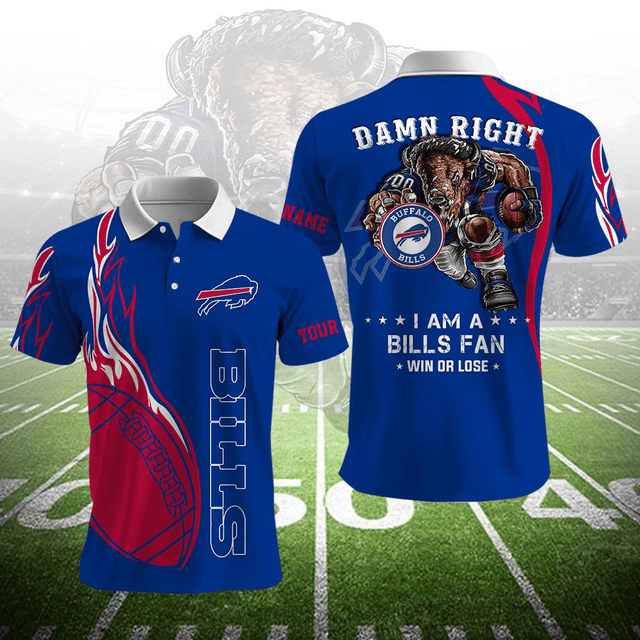 LIMITED EDITION - NEW CUSTOMIZED NFL03 BFB BUFFALO BILLS UNISEX T-SHIRT, POLO, HOODIE & JACKETS