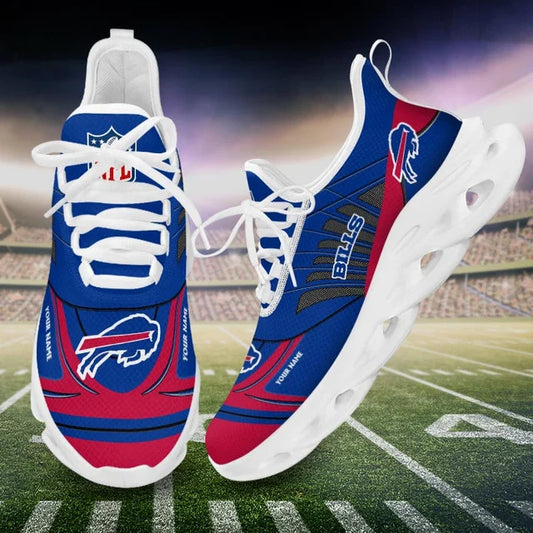 LIMITED EDITION - NEW CUSTOMIZED NFL03 BFB BUFFALO BILLS UNISEX MAX SOUL SHOES