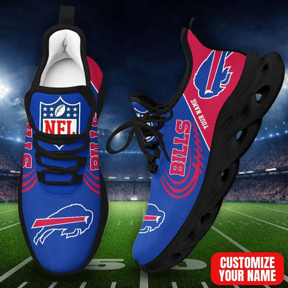 LIMITED EDITION - NEW CUSTOMIZED NFL03 BFB BF BILLS PREMIUM CLUNKY SNEAKERS