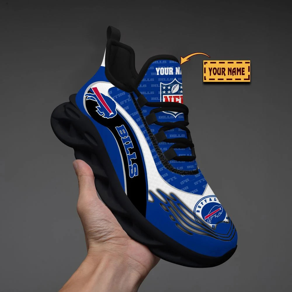 LIMITED EDITION - NEW CUSTOMIZED NFL03 BFB BUFFALO BILLS UNISEX MAX SOUL SHOES