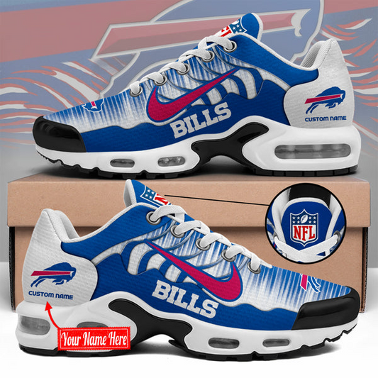 LIMITED EDITION - NEW CUSTOMIZED NFL03 BFB BUFFALO BILLS UNISEX AIR MAX PLUS SNEAKERS