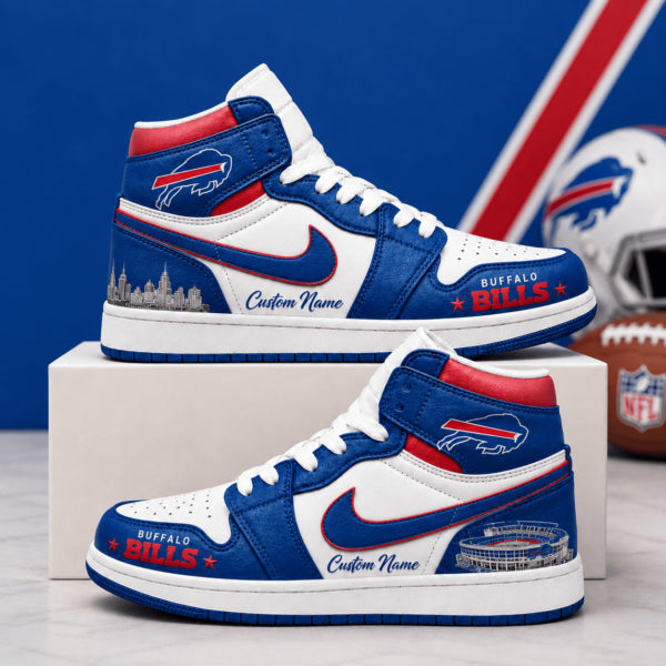 [SPECIAL OFFER] NEW CUSTOMIZED NFL03 BFB BUFFALO BILLS AIR JORDAN 1