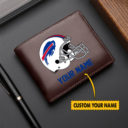 LIMITED EDITION - NEW CUSTOMIZED NFL03 BF BILLS LEATHER WALLET