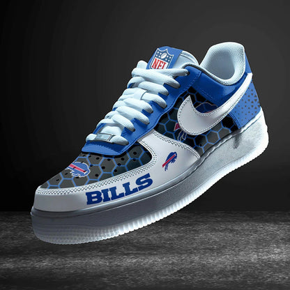 LIMITED EDITION - NEW CUSTOMIZED NFL03 BFB BUFFALO BILLS AF1 SNEAKERS