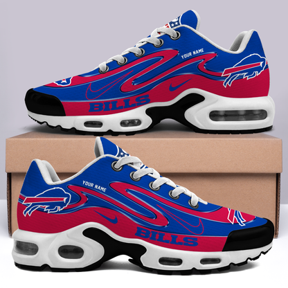 LIMITED EDITION - NEW CUSTOMIZED NFL03 BFB BUFFALO BILLS AIR MAX PLUS SNEAKERS