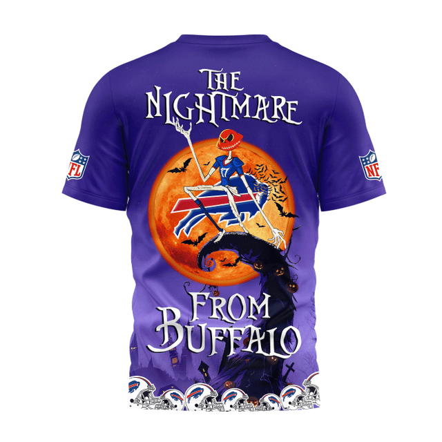 [SPECIAL OFFER] NEW CUSTOMIZED NFL03 BFB BUFFALO BILLS HALLOWEEN THE NIGHTMARE APPAREL