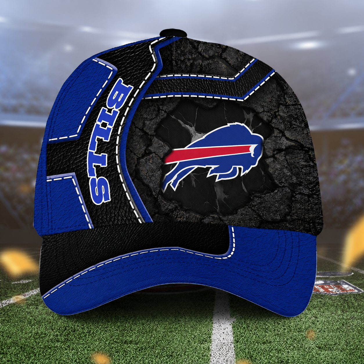 LIMITED EDITON - NEW CUSTOMIZED NFL03 BFB BUFFALO BILLS CLASSIC CAP