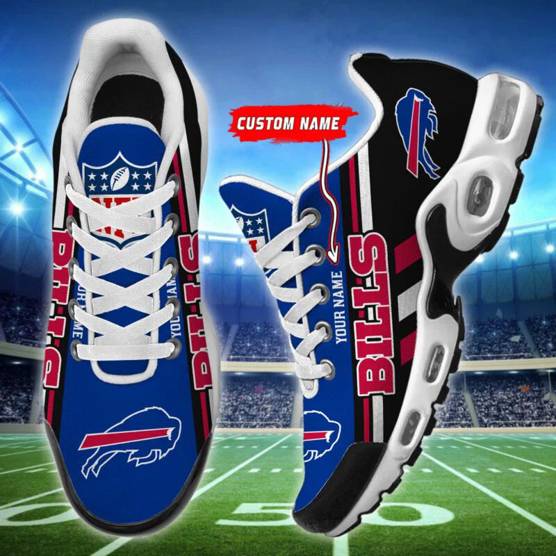 LIMITED EDITION - NEW CUSTOMIZED NFL03 BFB BUFFALO BILLS AIR MAX PLUS SNEAKERS