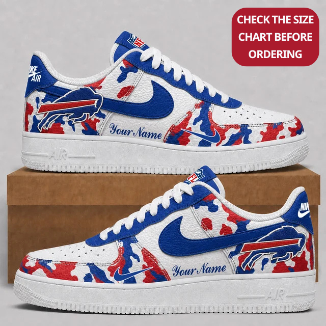 [SPECIAL OFFER] NEW CUSTOMIZED NFL03 BFB BUFFALO BILLS AF1 SHOES