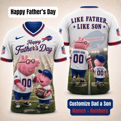 [FATHER'S DAY] NEW CUSTOMIZED NFL03 BFB BUFFALO BILLS FOOTBALL JERSEY