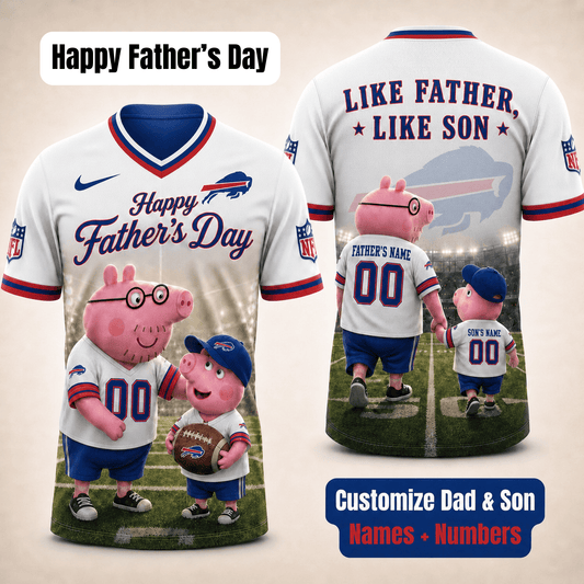 [FATHER'S DAY] NEW CUSTOMIZED NFL03 BFB BUFFALO BILLS FOOTBALL JERSEY