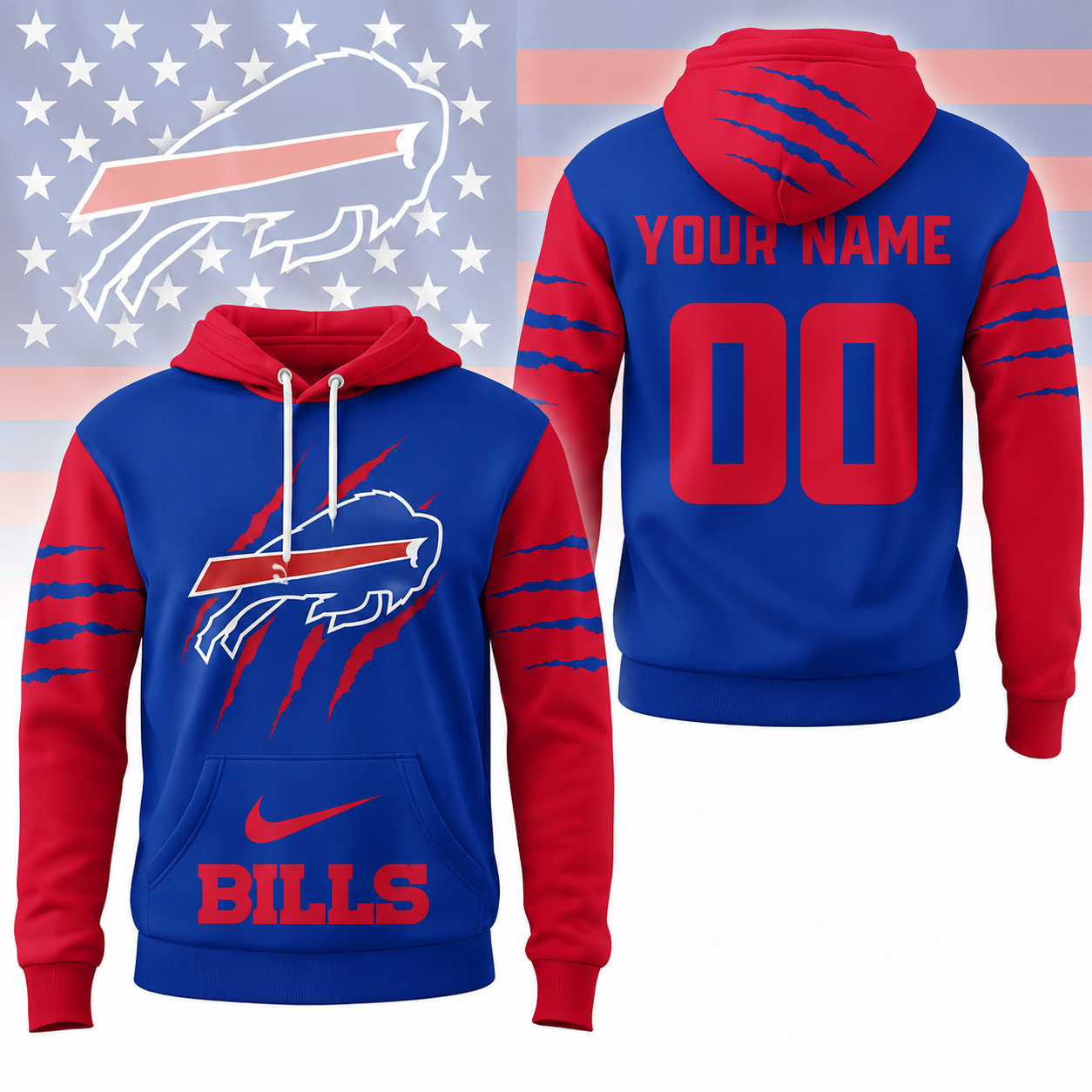 LIMITED EDITION - NEW CUSTOMIZED NFL03 BFB BUFFALO BILLS T-SHIRT, POLO SHIRT, ZIP POLO SHIRT, SWEATSHIRT, HOODIE & ZIP HOODIE