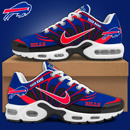 LIMITED EDITION - NEW CUSTOMIZED NFL03 BFB BUFFALO BILLS AIR MAX PLUS SNEAKERS